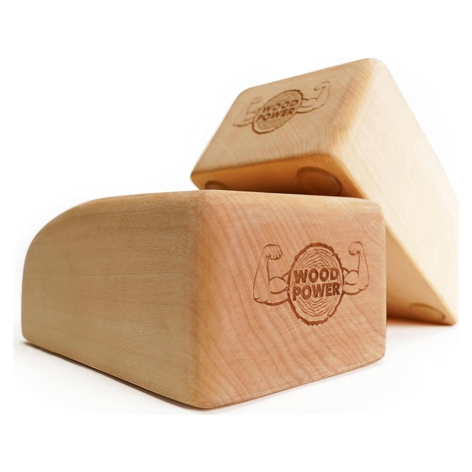 Bloques de Equilibrio WoodPower - Yoga y Calistenia - 2 Piezas