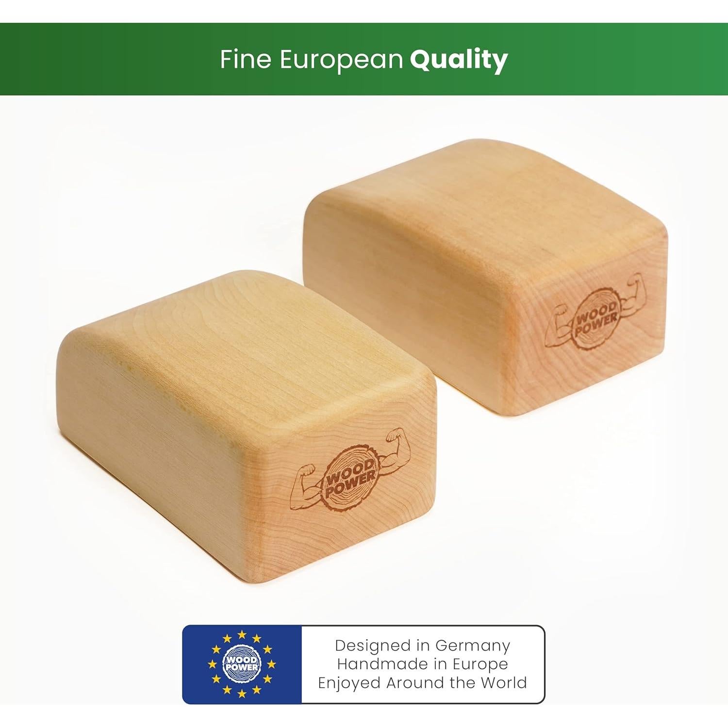 Bloques de Equilibrio WoodPower - Yoga y Calistenia - 2 Piezas