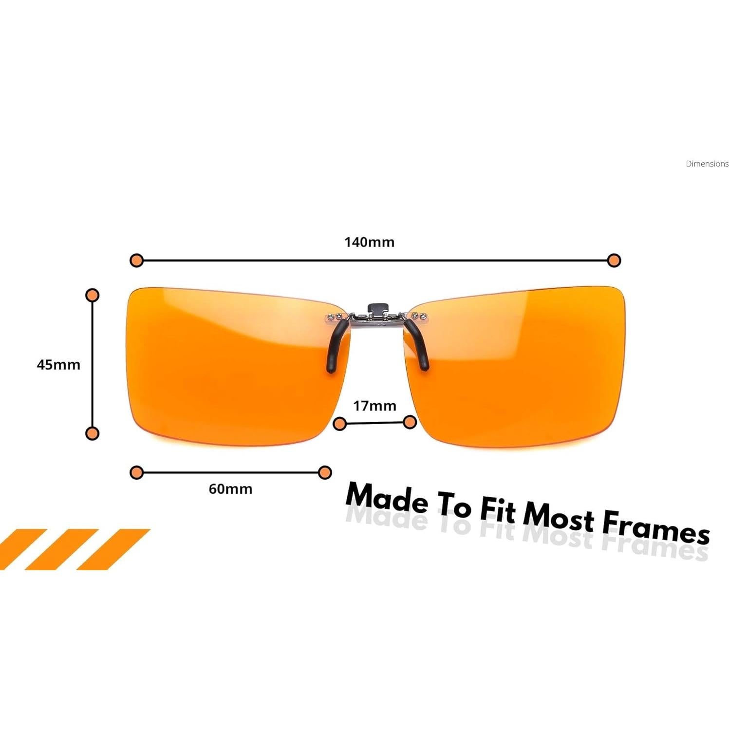 Gafas Clip-On Bloqueadoras de Luz Azul Vyzia para Dormir