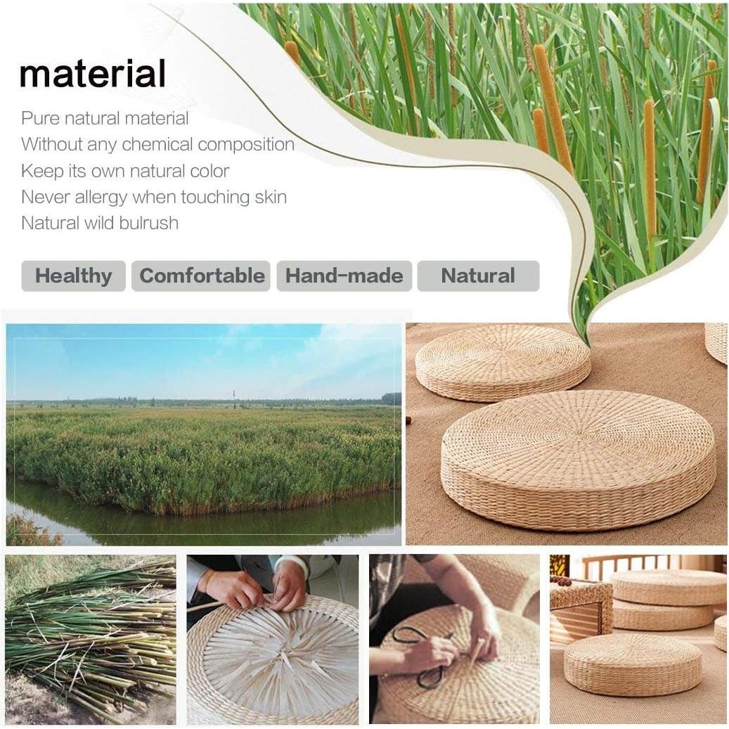 Cojín de Tatami Japonés HUAWELL 50x50 cm Beige Suave