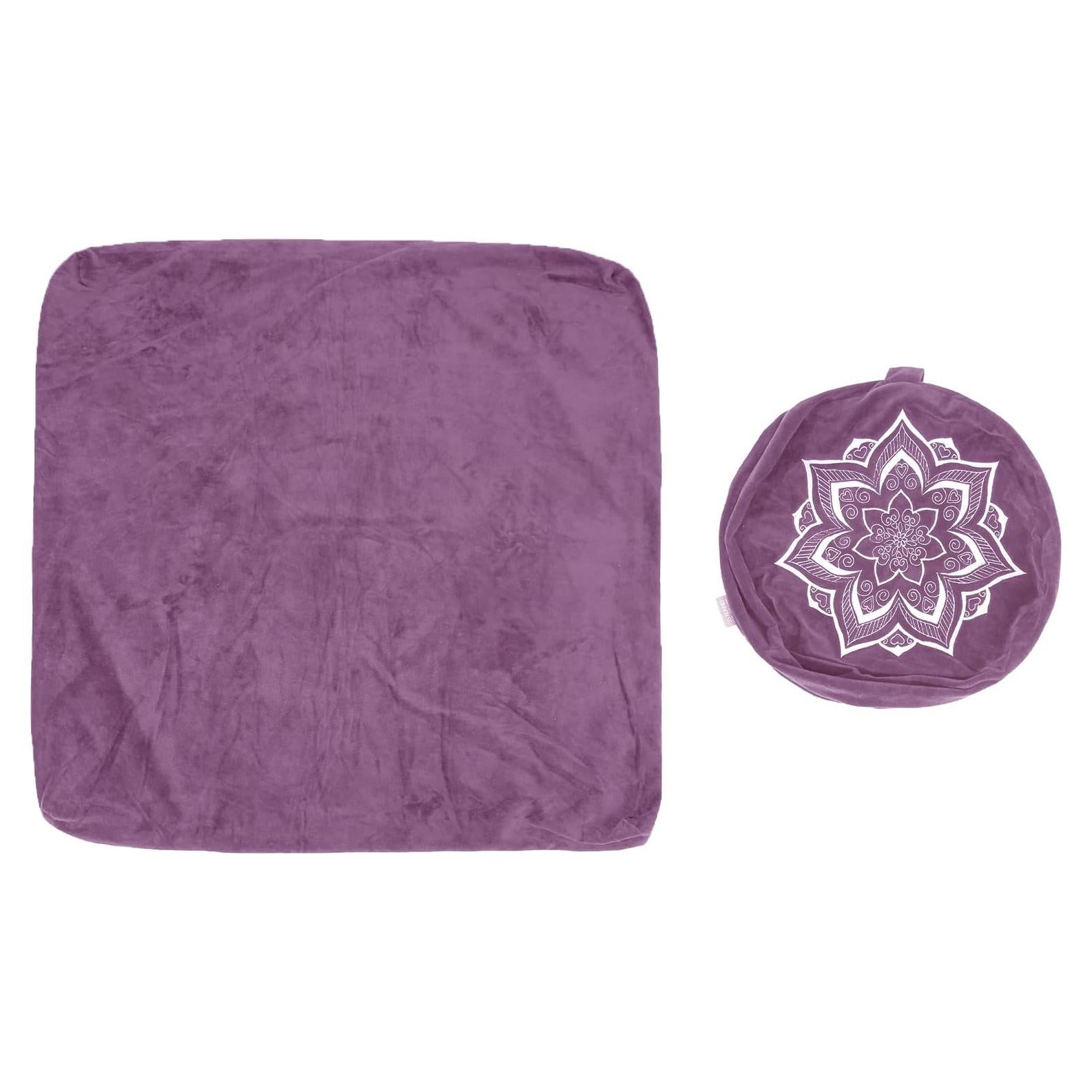 Funda de Almohada de Piso Hunnidspace Terciopelo 40x12cm y 81x81cm