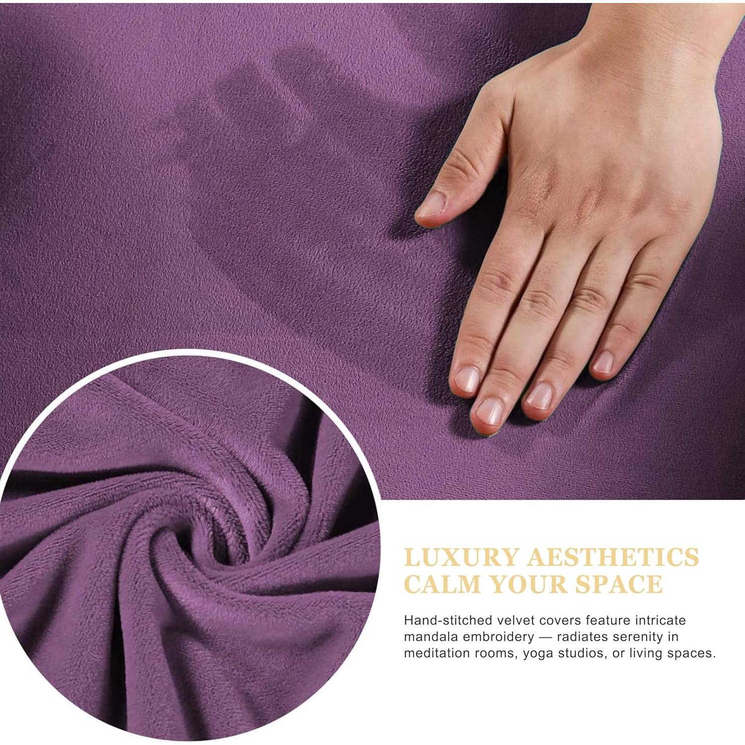 Funda de Almohada de Piso Hunnidspace Terciopelo 40x12cm y 81x81cm