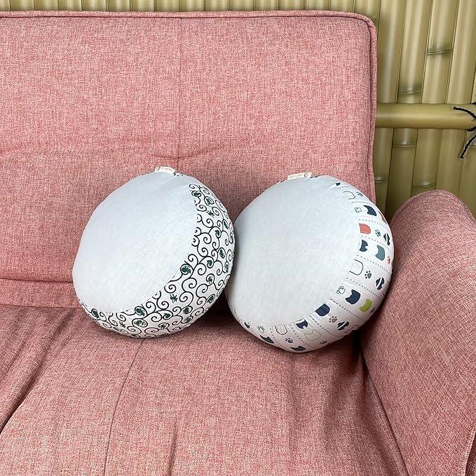 Cojín Zafu para Meditación Zen Dungaree Beige 28 cm