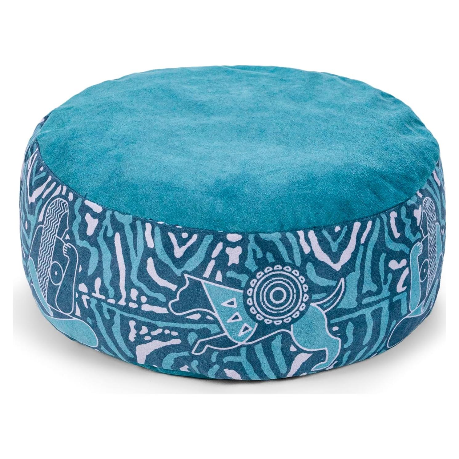 Cojín de Meditación Zaveur Redondo 45.72 cm Algodón Verde