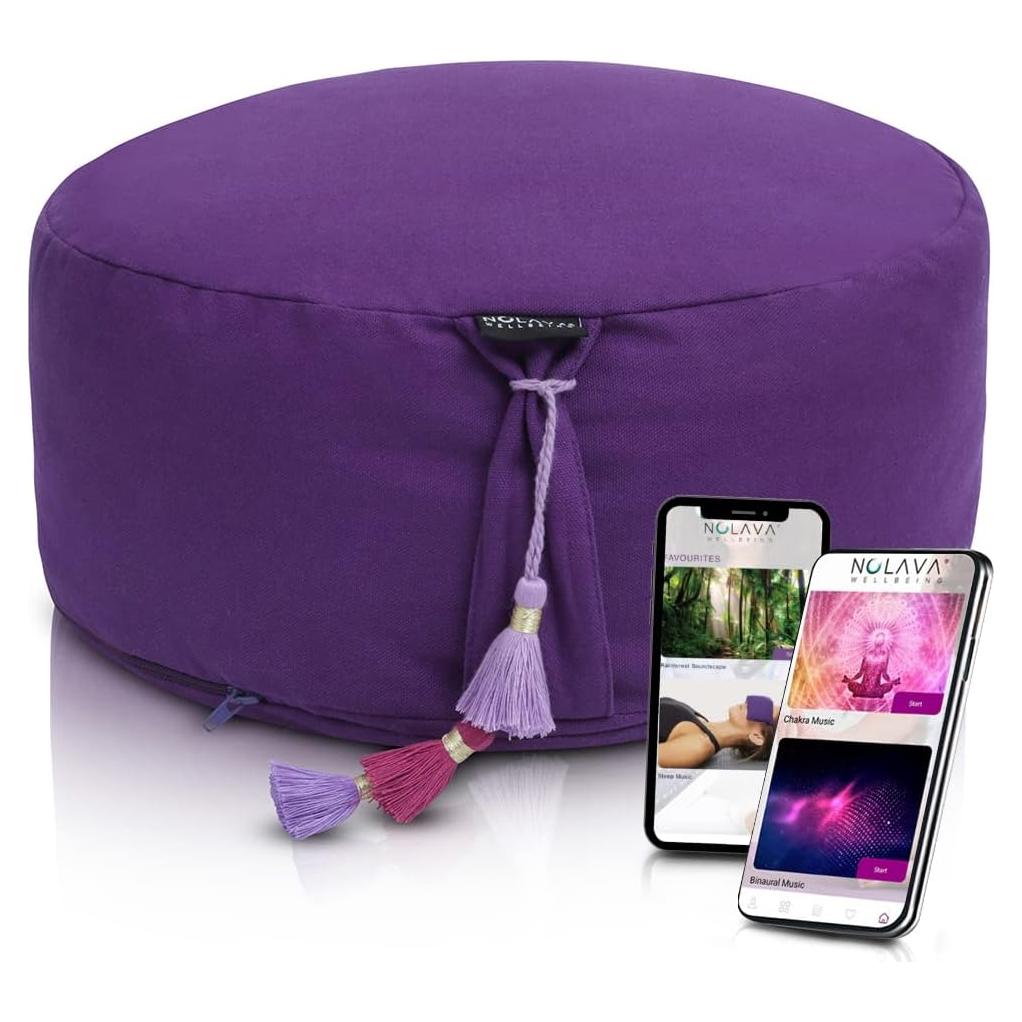 Cojines de Meditación Zafu y Zabuton Nolava 38x15cm y 81x71x8cm