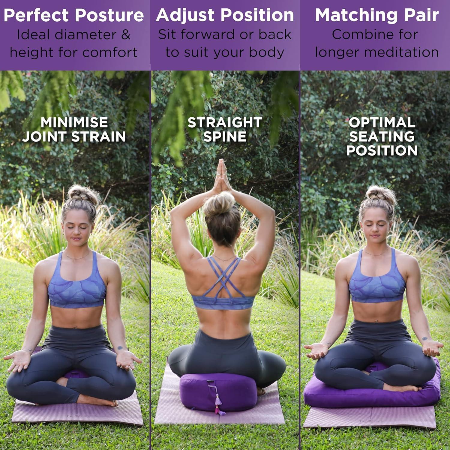 Cojines de Meditación Zafu y Zabuton Nolava 38x15cm y 81x71x8cm