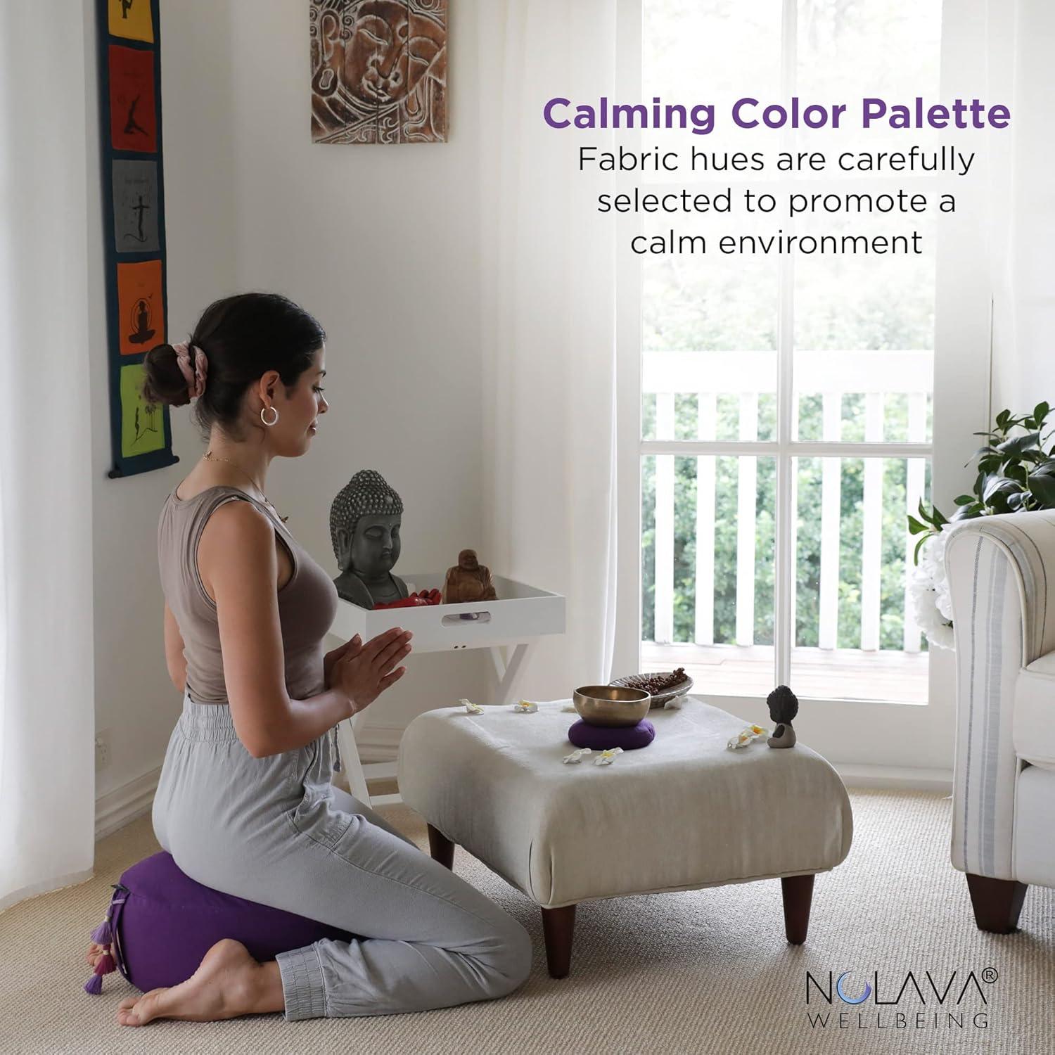 Cojines de Meditación Zafu y Zabuton Nolava 38x15cm y 81x71x8cm