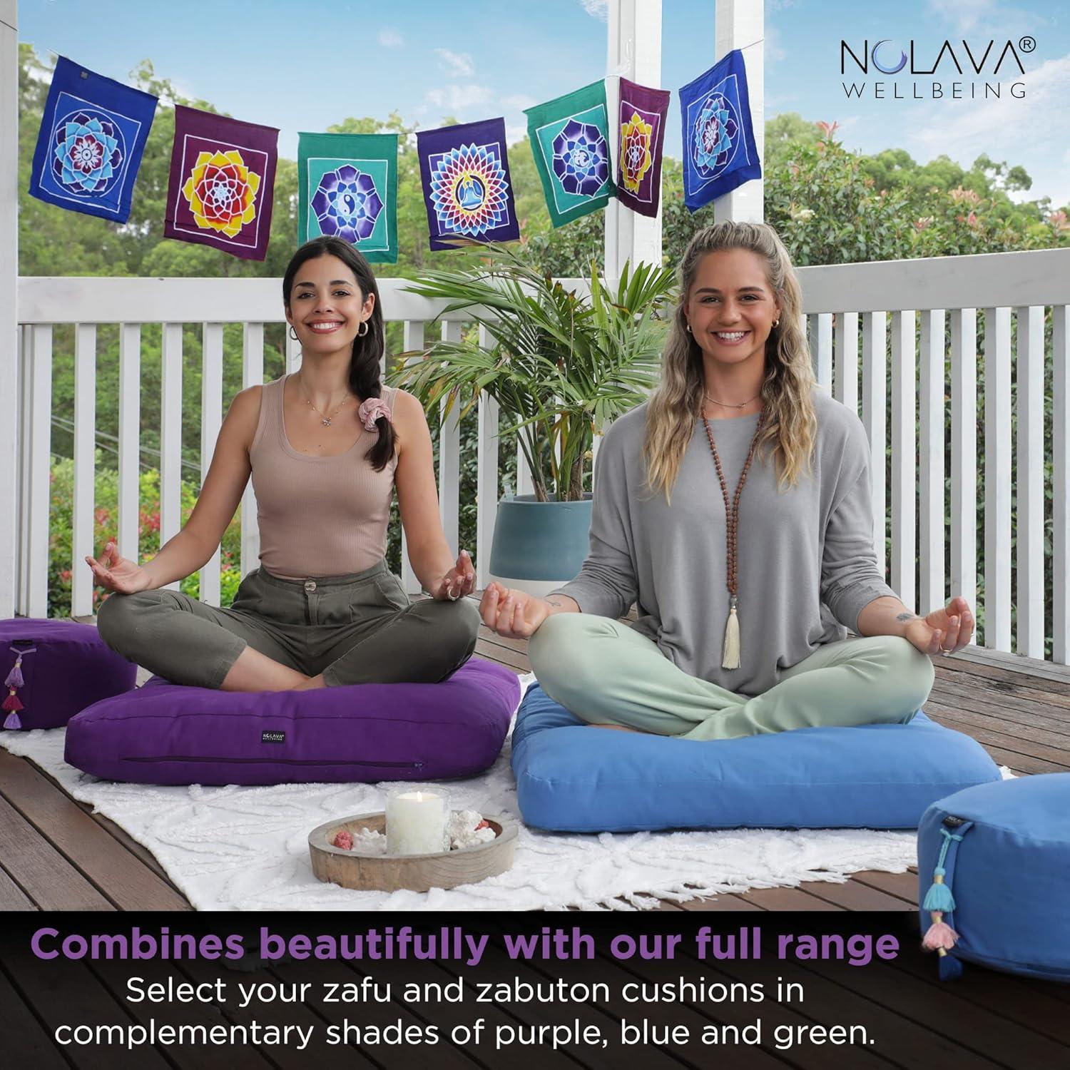 Cojines de Meditación Zafu y Zabuton Nolava 38x15cm y 81x71x8cm