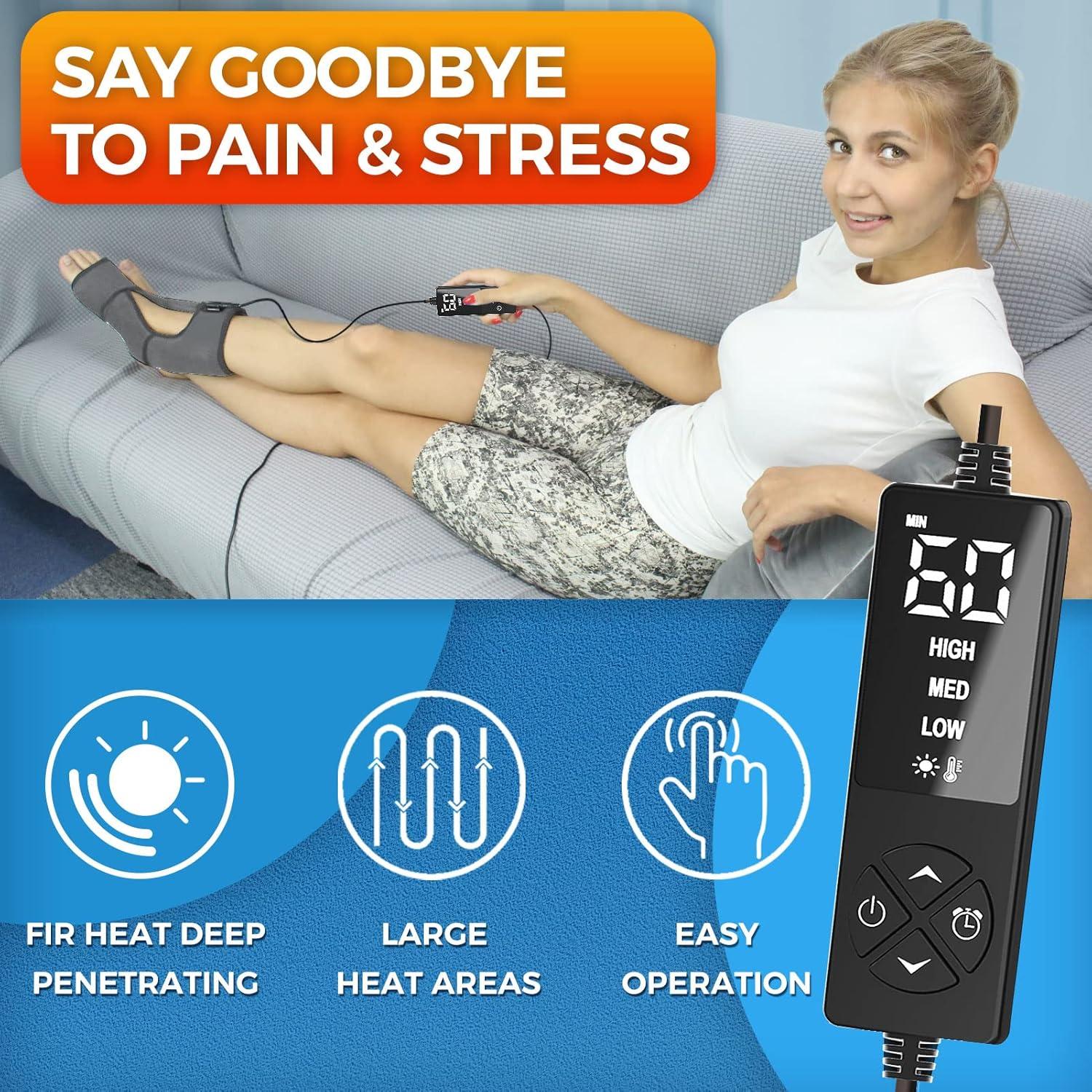 Faja Térmica Sticro para Tobillo y Pie - Alivio Tendinitis y Fascitis Plantar - Gris