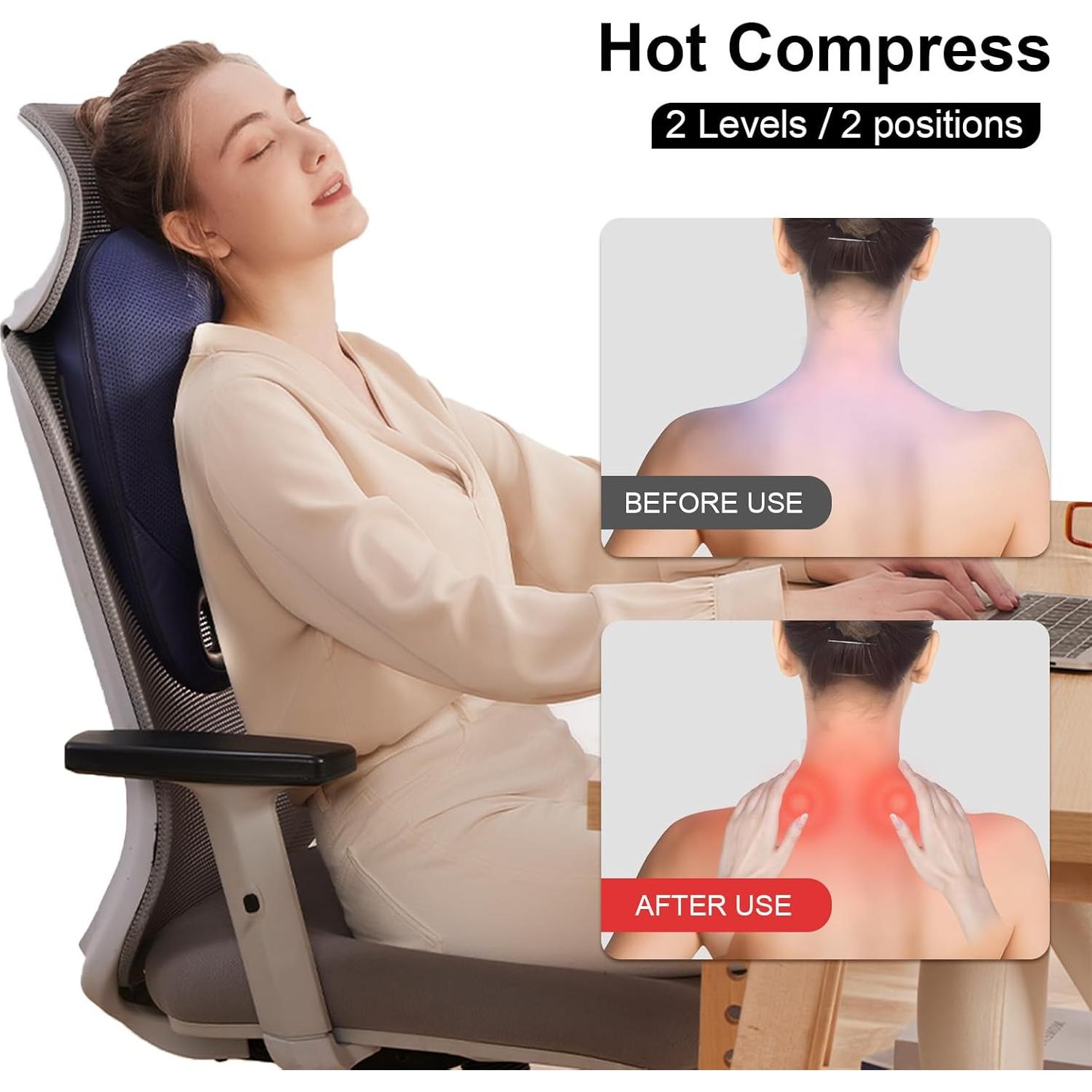 Masajeador Eléctrico de Cuello y Espalda HawuMasseur 4D
