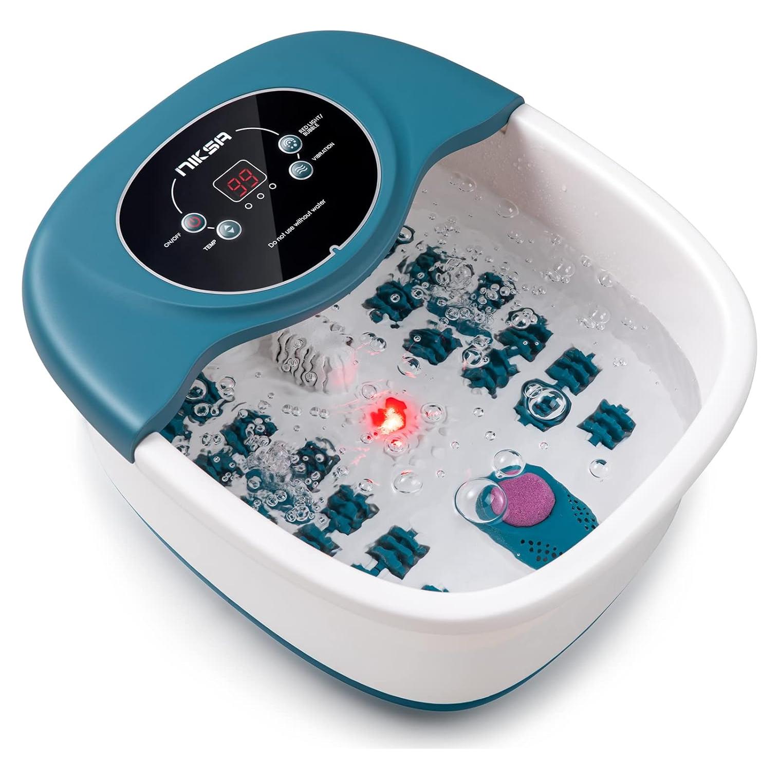 Masajeador de pies NIKSA con spa, calor y burbujas 40 cm