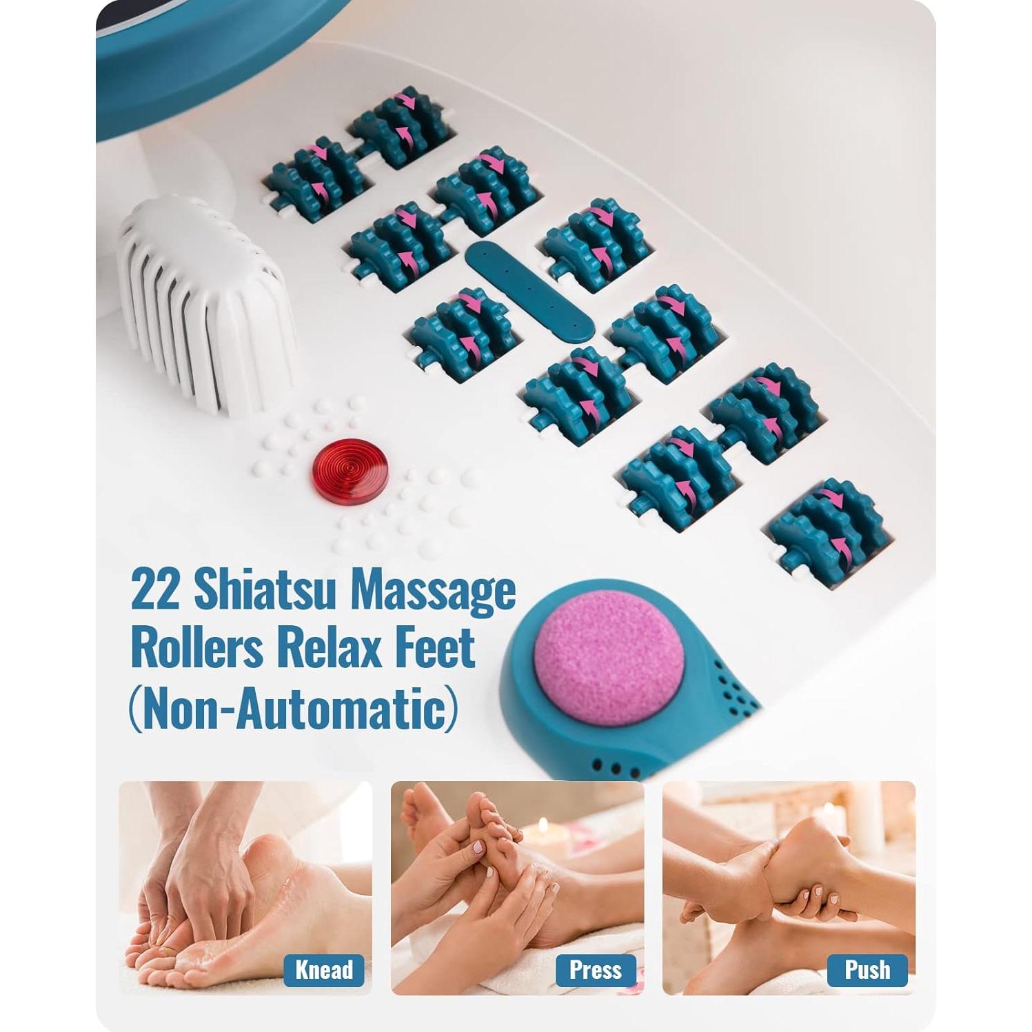 Masajeador de pies NIKSA con spa, calor y burbujas 40 cm