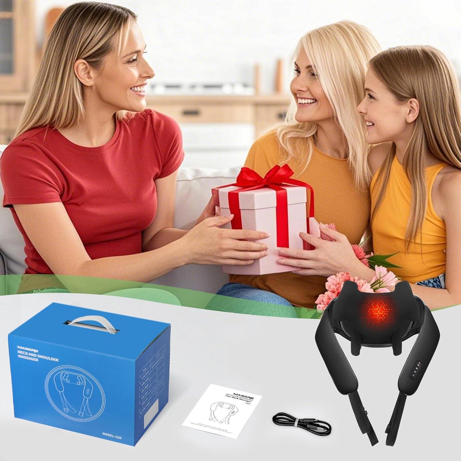 Masajeador de Cuello y Espalda Shiatsu MASGRE 2600mAh Inalámbrico