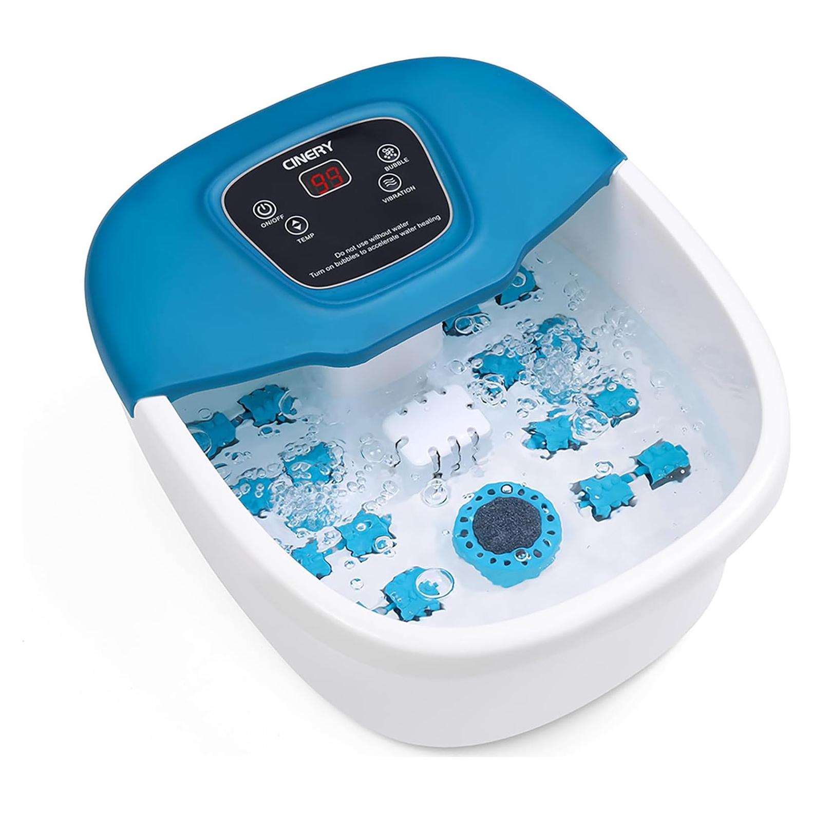 Masajeador de pies FIAHNG con calor, burbujas y vibración