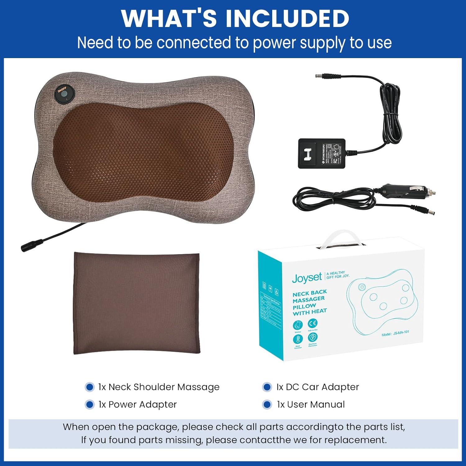 Masajeador Shiatsu Joyset para Cuello y Espalda con Calor