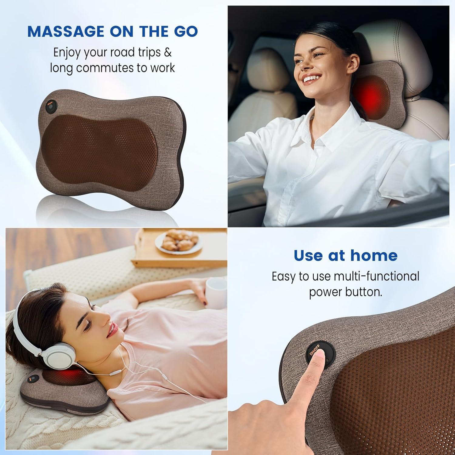 Masajeador Shiatsu Joyset para Cuello y Espalda con Calor