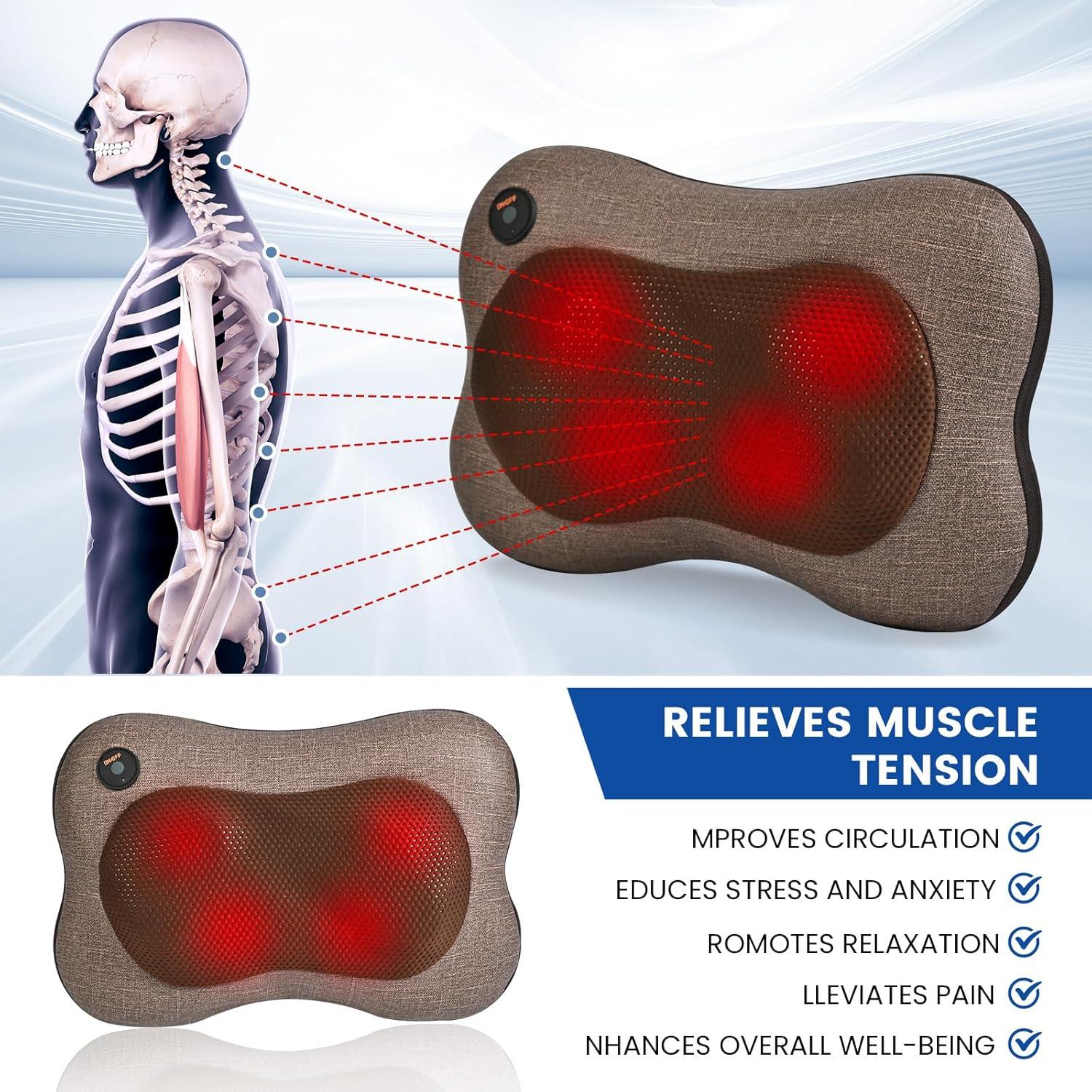 Masajeador Shiatsu Joyset para Cuello y Espalda con Calor