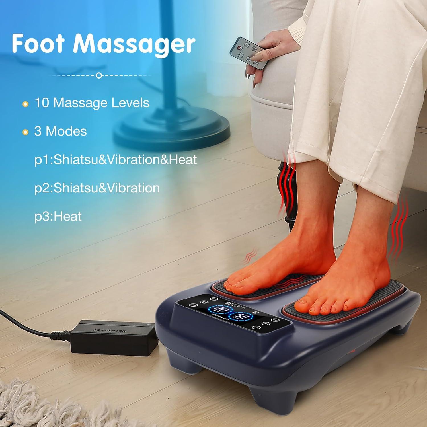 Masajeador de pies eléctrico Vniolife HK-710B con calor y vibración