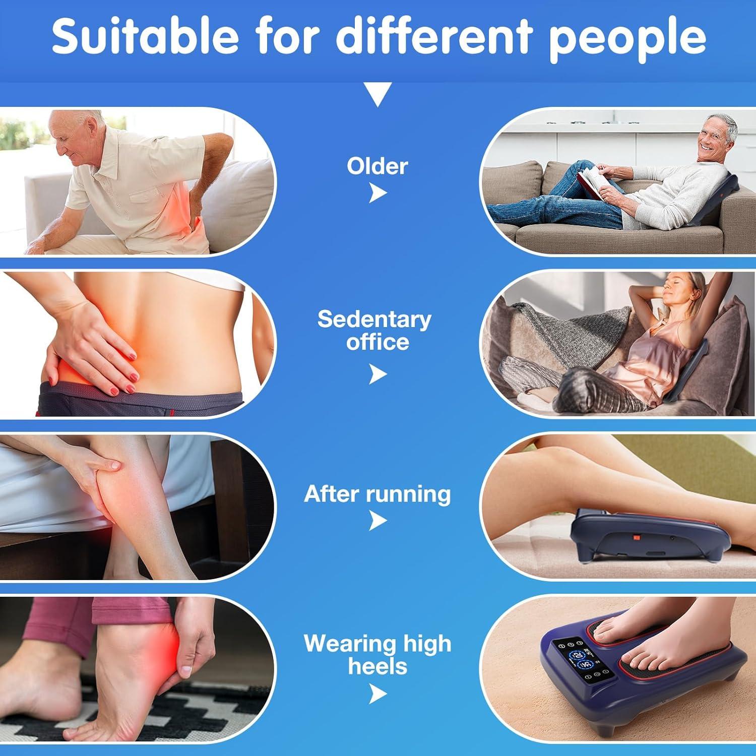 Masajeador de pies eléctrico Vniolife HK-710B con calor y vibración