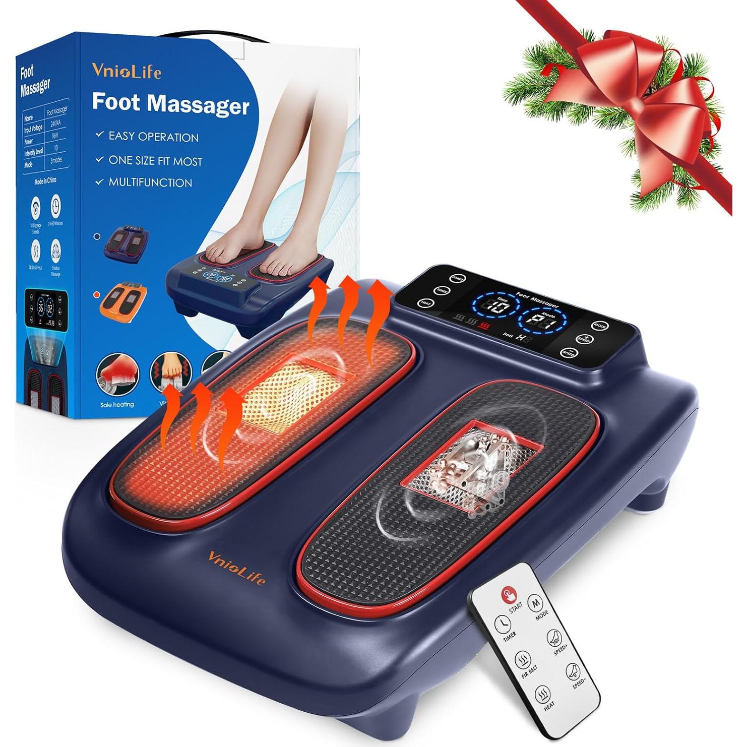 Masajeador de pies eléctrico Vniolife HK-710B con calor y vibración