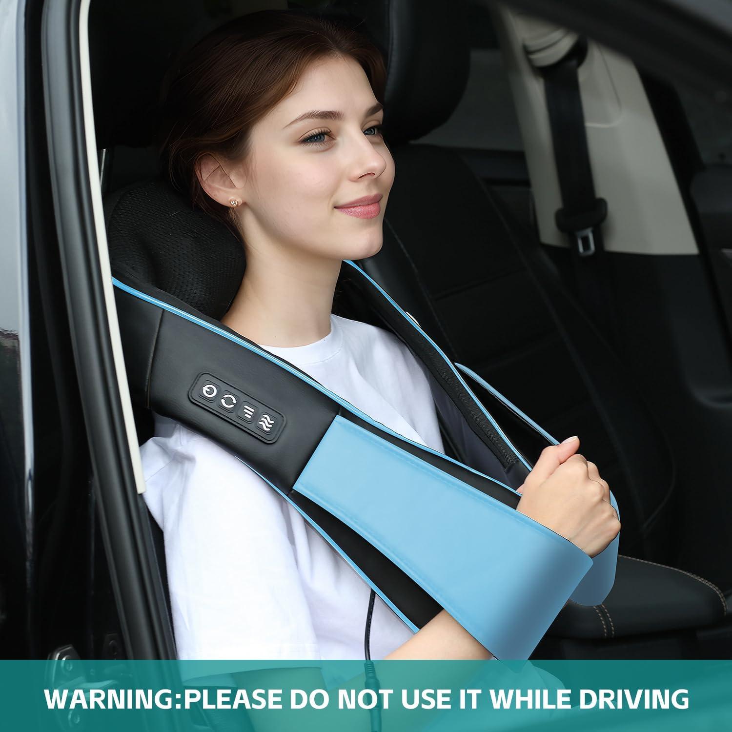 Masajeador de Cuello Cotsoco Shiatsu con Calor 3D Azul