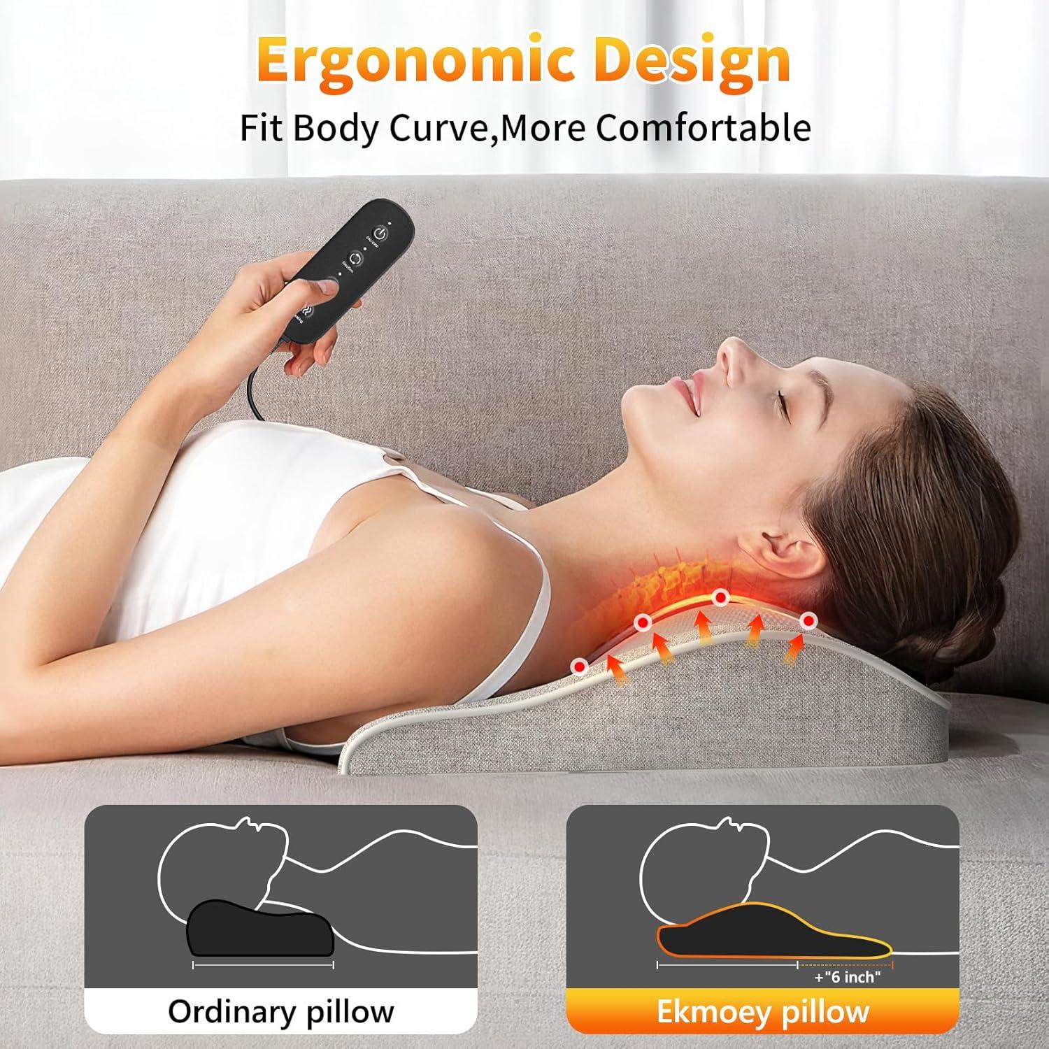 Masajeador de Espalda Shiatsu Ekmoey KGRC-3-2 con Calor 3D