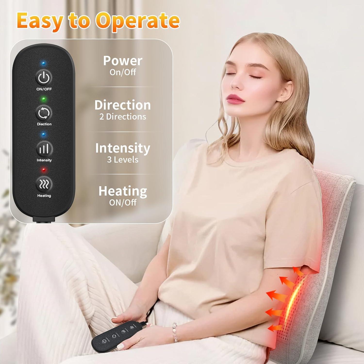 Masajeador de Espalda Shiatsu Ekmoey KGRC-3-2 con Calor 3D