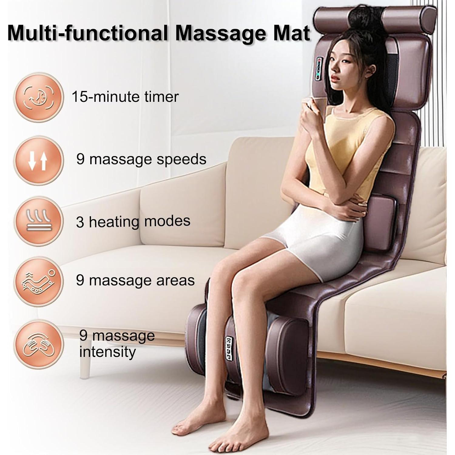 Alfombra de Masaje Vibrante Lvrunben con Calefacción 55x181cm