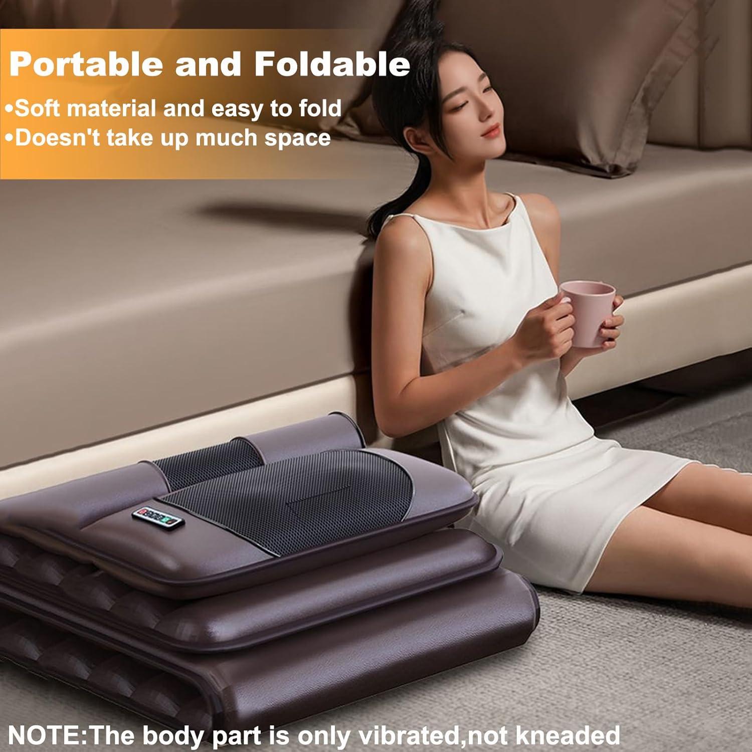 Alfombra de Masaje Vibrante Lvrunben con Calefacción 55x181cm