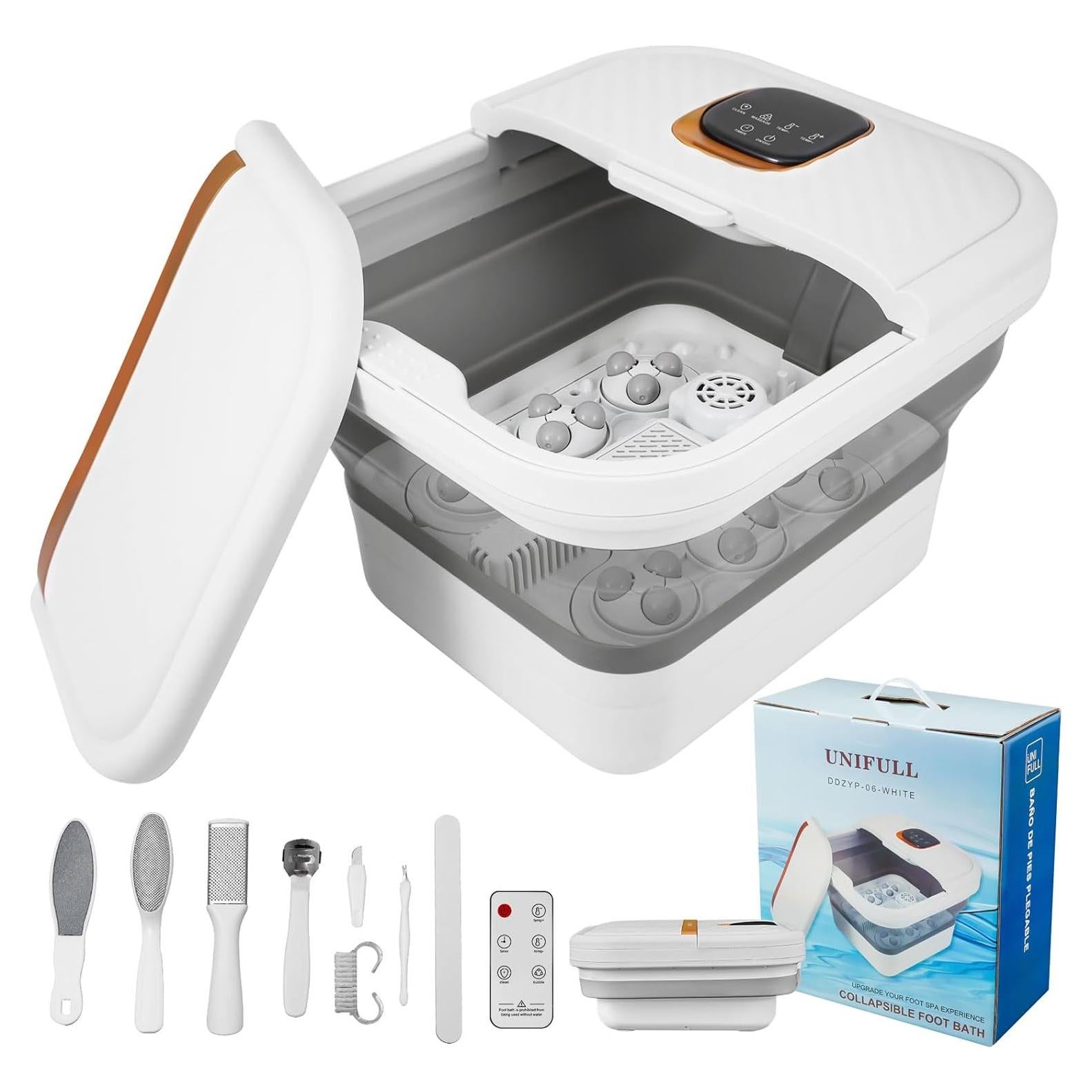 Bañera de pies plegable UNIFULL con masaje y calor