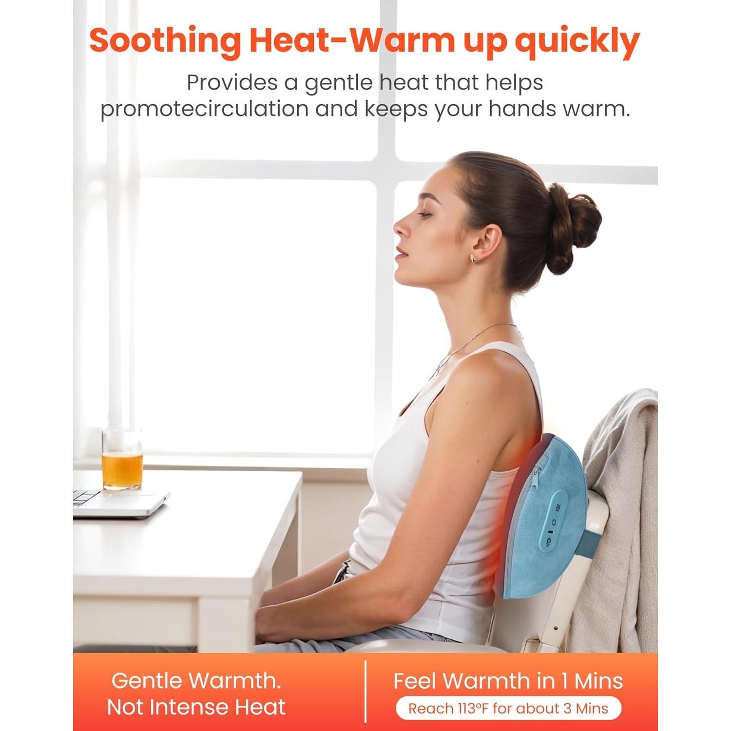 Masajeador de Cuello y Espalda Comfier CF-6419 con Calor 3D