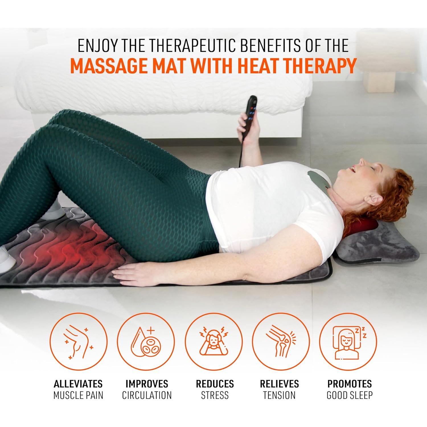 Esterilla de Masaje Powermat Powerfit con Almohada Desmontable
