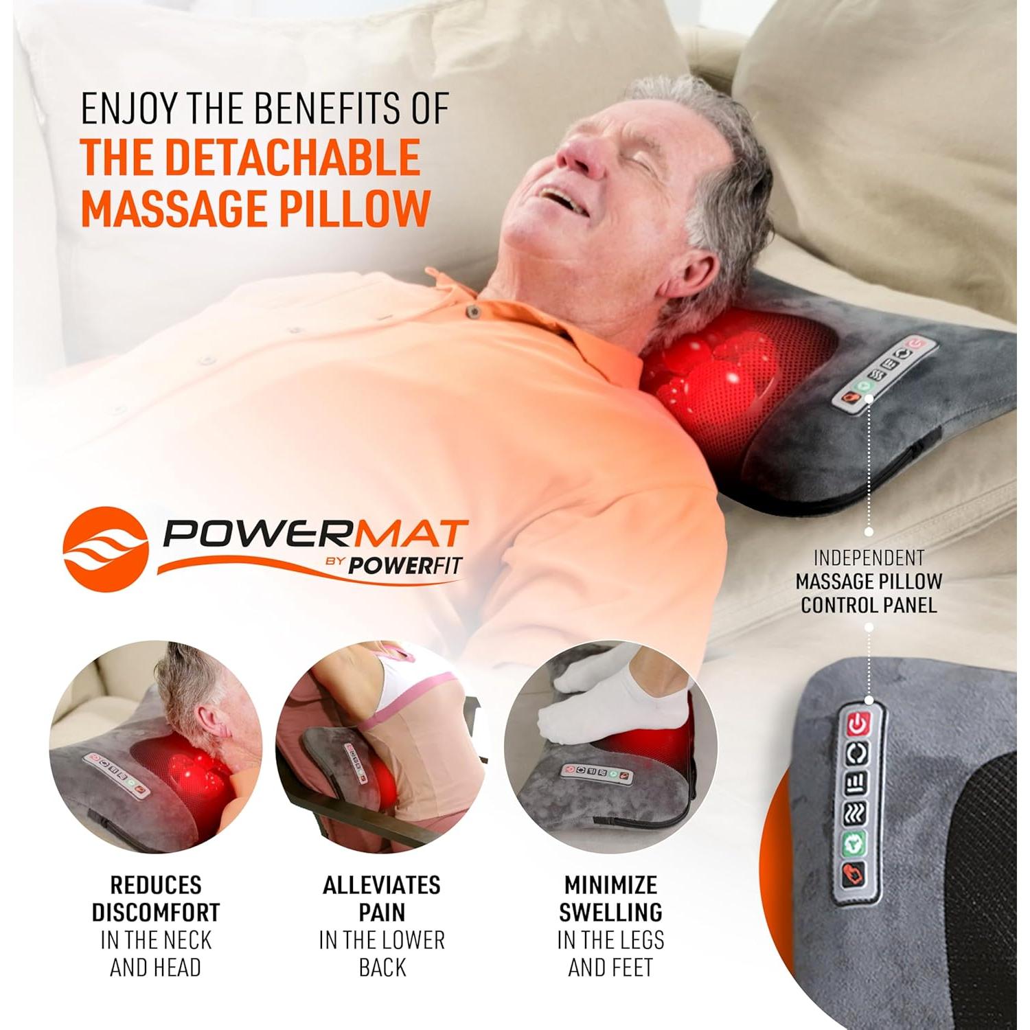 Esterilla de Masaje Powermat Powerfit con Almohada Desmontable
