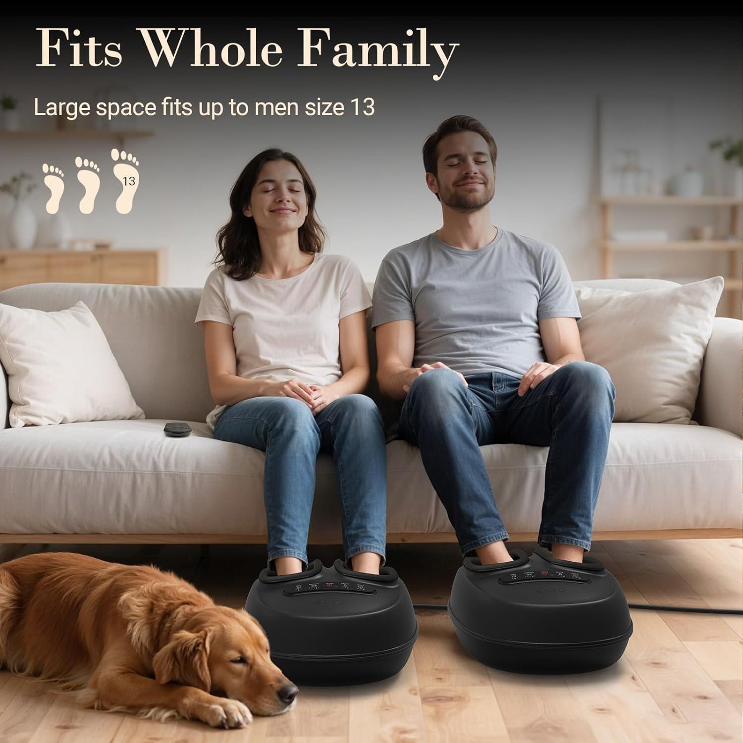 Masajeador de pies CuPiLo Shiatsu con calor y control remoto