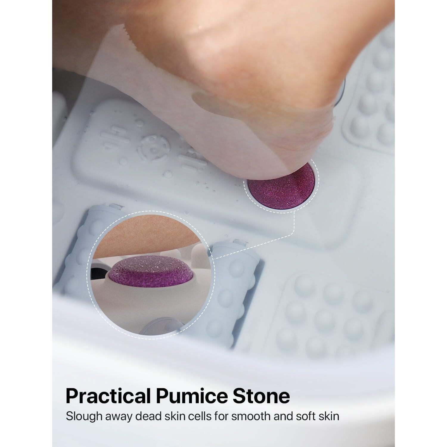 Masajeador de pies ALLJOY con calor y burbujas, 2 kg