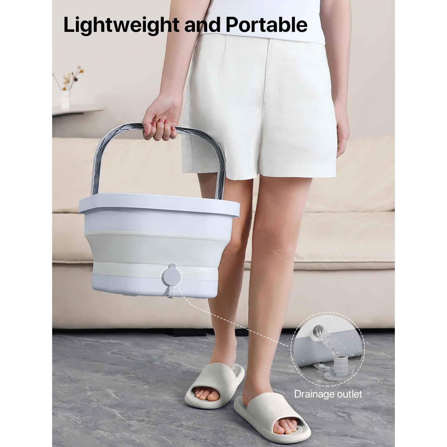 Masajeador de pies ALLJOY con calor y burbujas, 2 kg