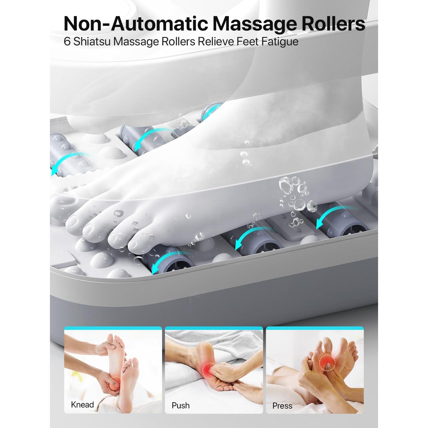 Masajeador de pies ALLJOY con calor y burbujas, 2 kg