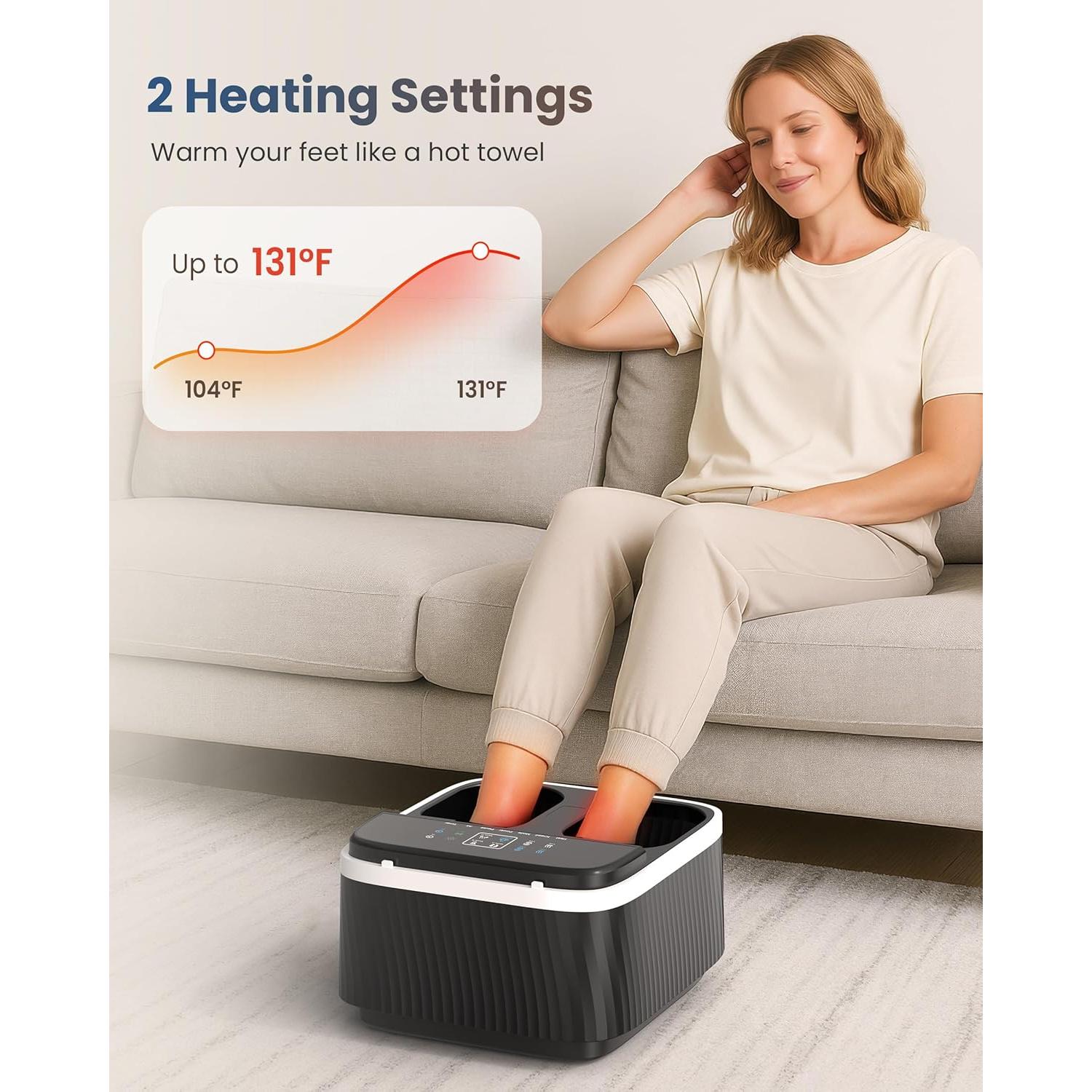 Masajeador de Pies Shiatsu COMFIER con Calor y Control Remoto