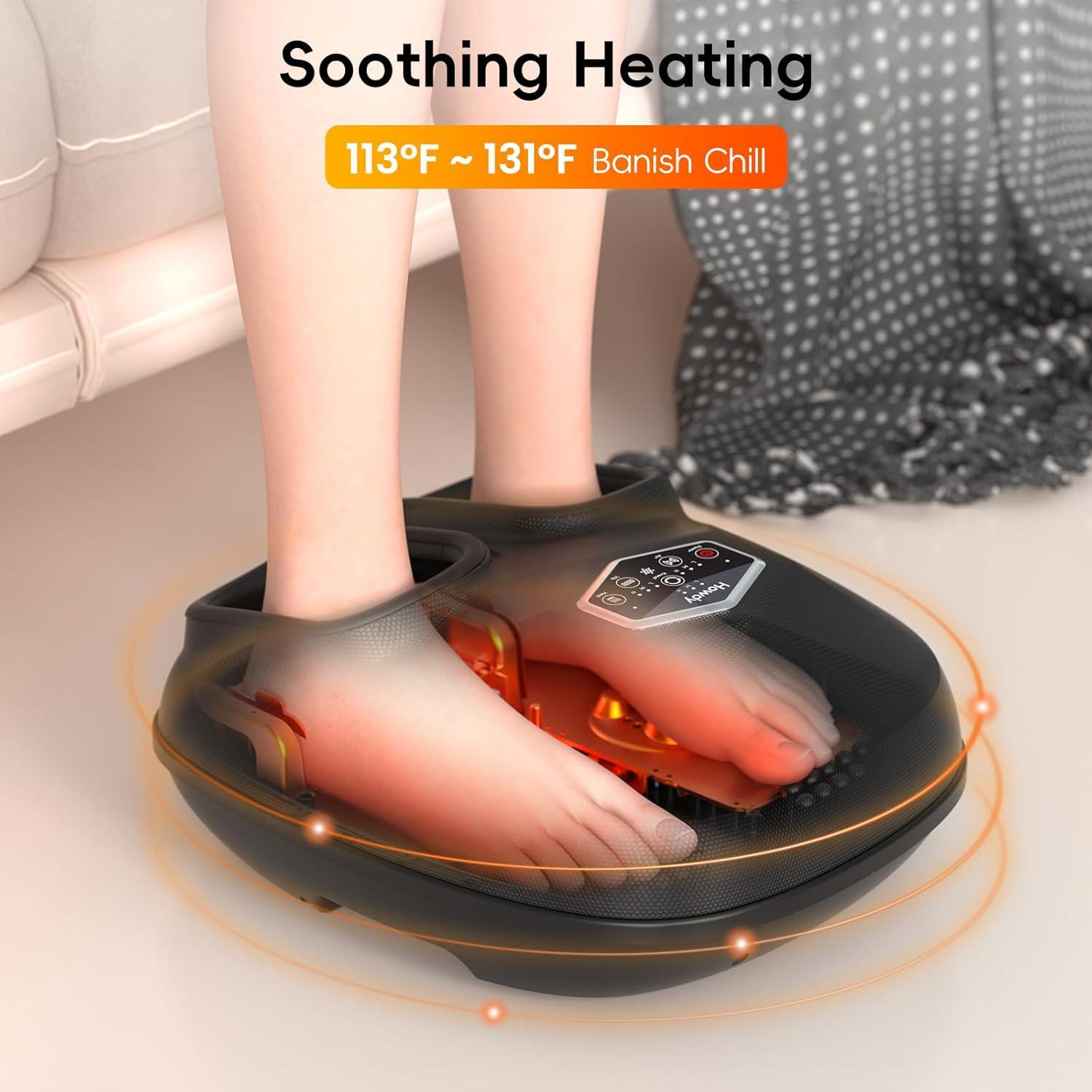 Masajeador de Pies Shiatsu Hola HD-FM824RC con Calor y Compresión