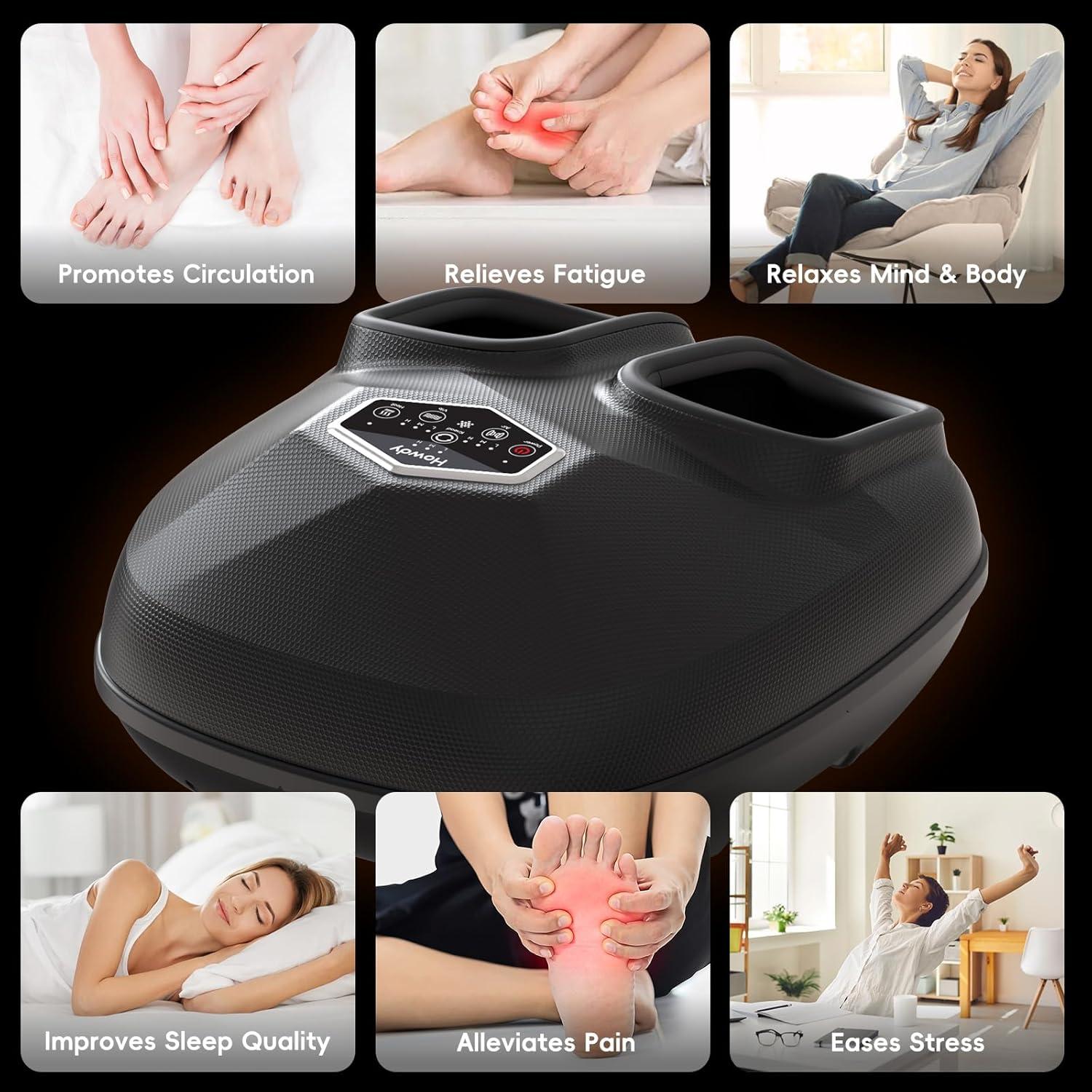 Masajeador de Pies Shiatsu Hola HD-FM824RC con Calor y Compresión
