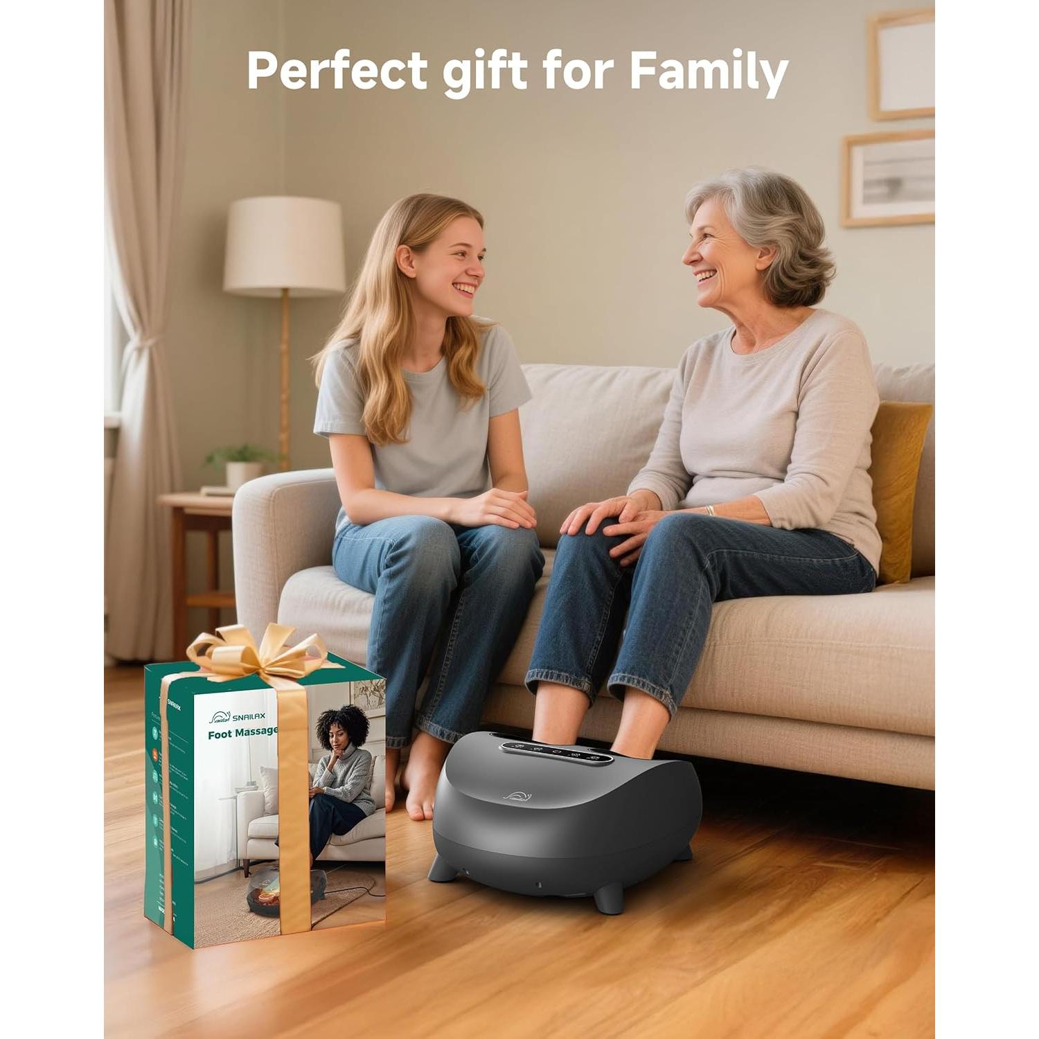 Masajeador de pies Snailax SL-532 con calor y compresión