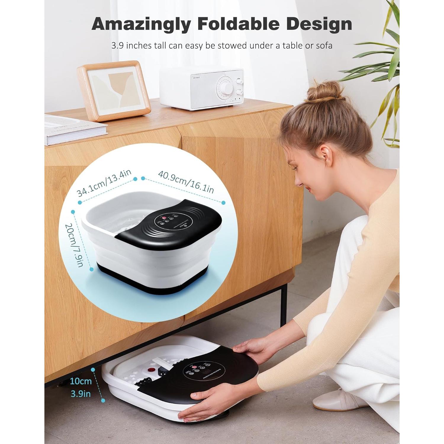 Bañera de Pies Colapsable SPA4PIEDS con Calor y Masaje