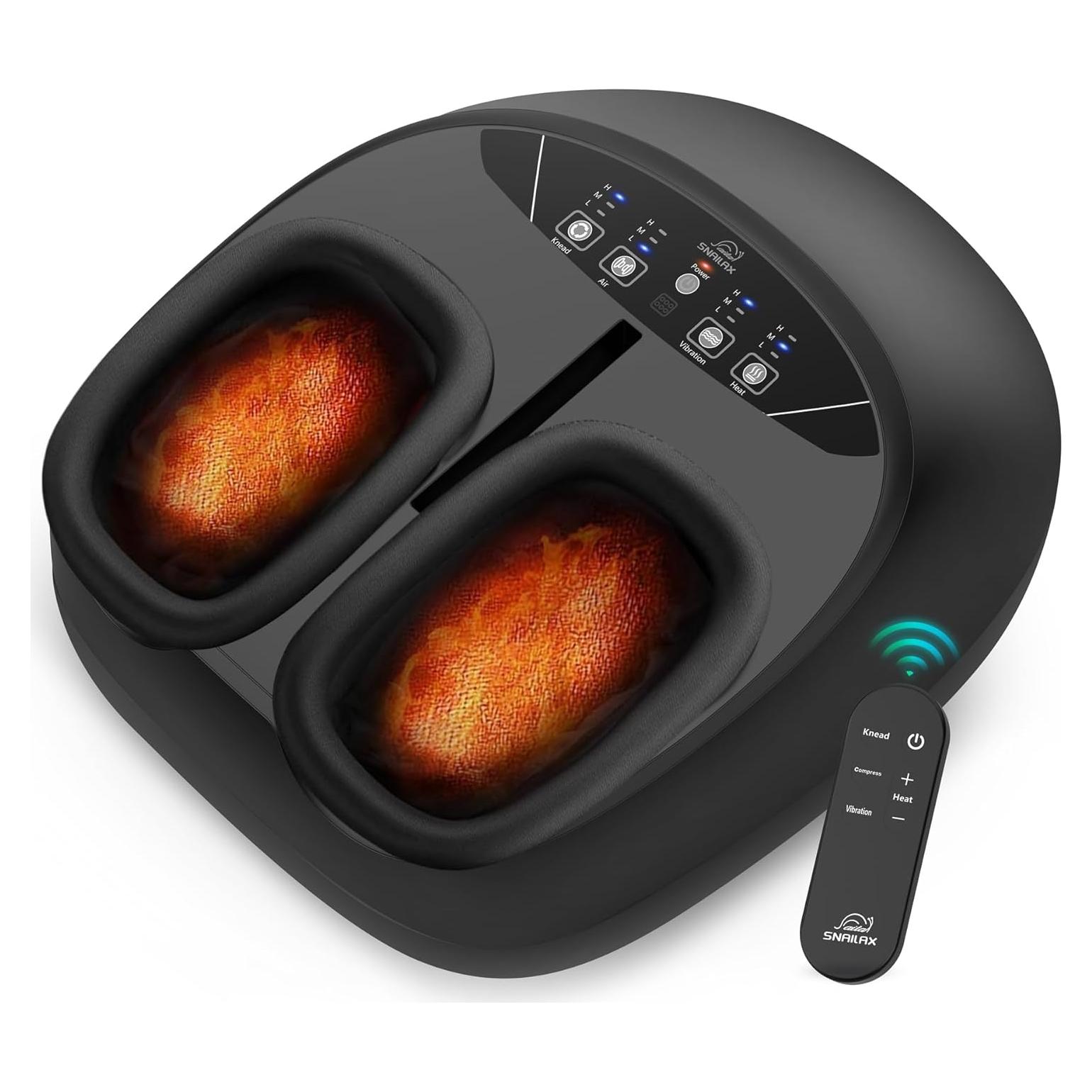 Masajeador de pies Snailax SL-527RC con calor y vibración