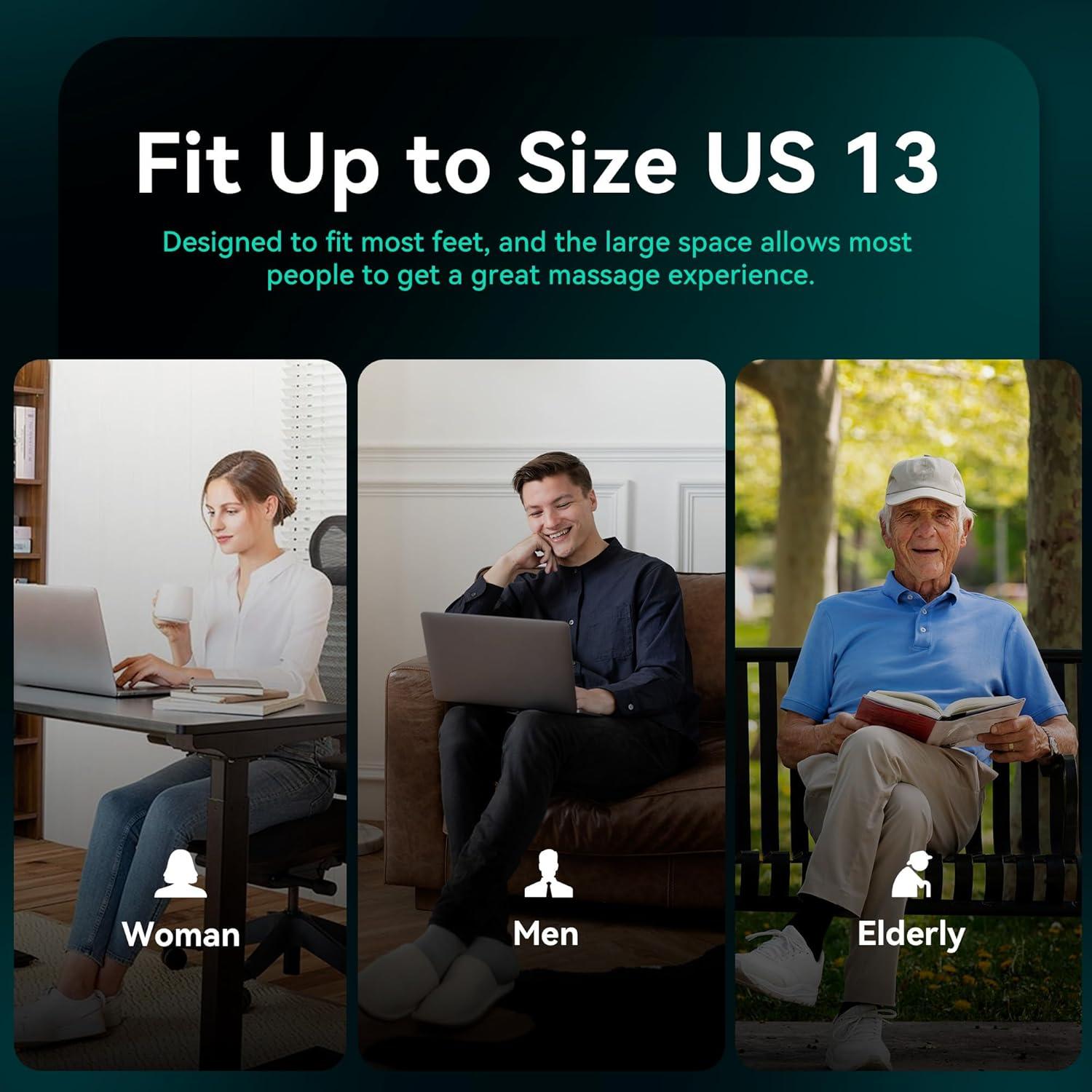 Masajeador de pies Snailax SL-527RC con calor y vibración