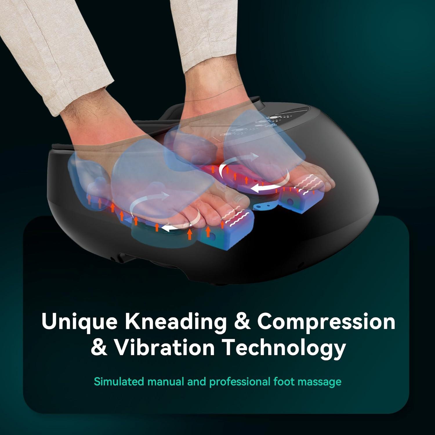 Masajeador de pies Snailax SL-527RC con calor y vibración