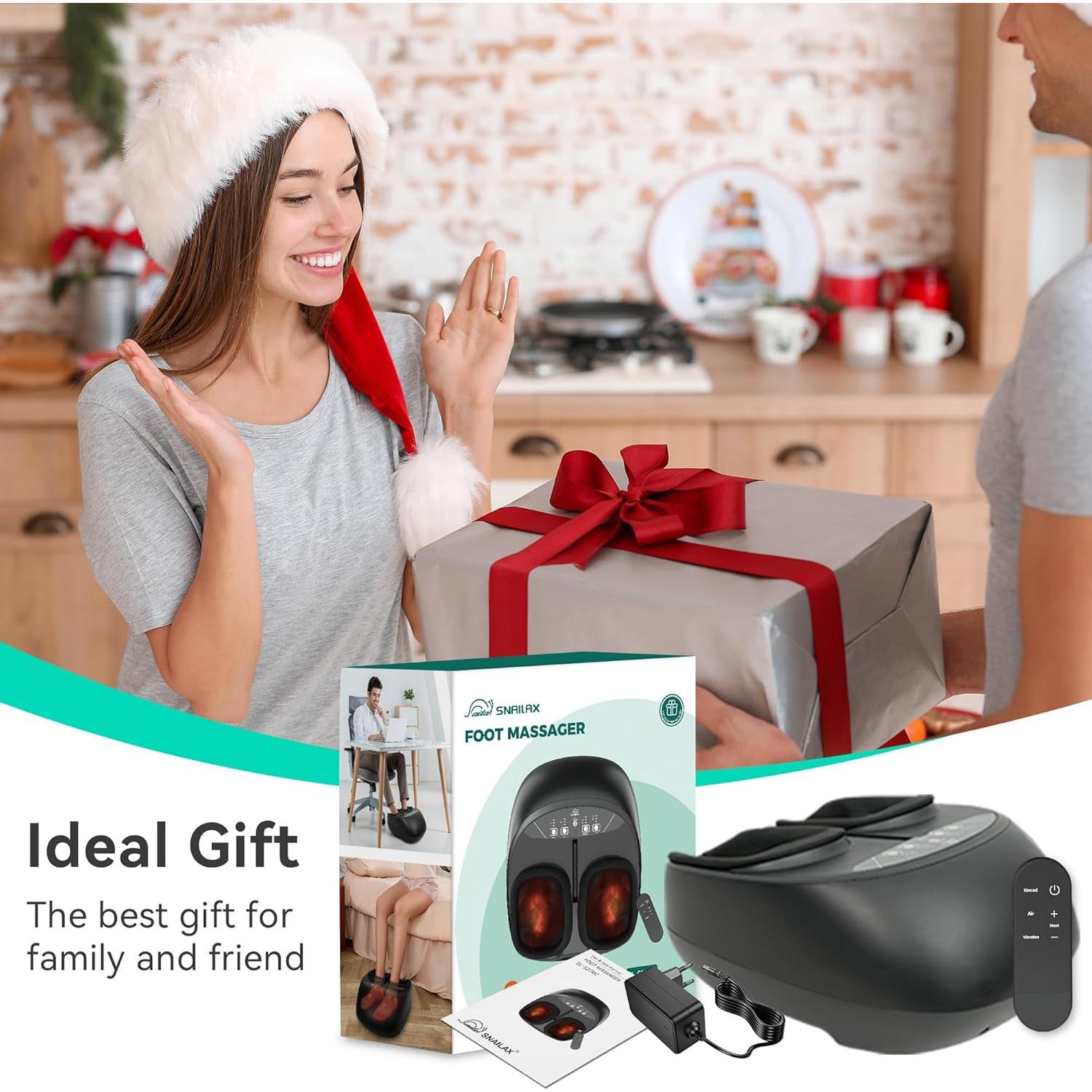 Masajeador de pies Snailax SL-527RC con calor y vibración