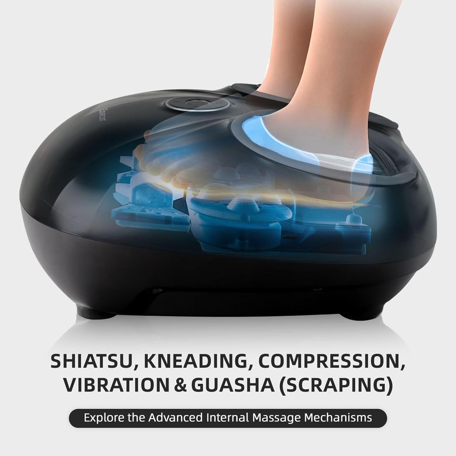Masajeador de pies Ezencon FR-F68 Shiatsu con Calor y Control Remoto