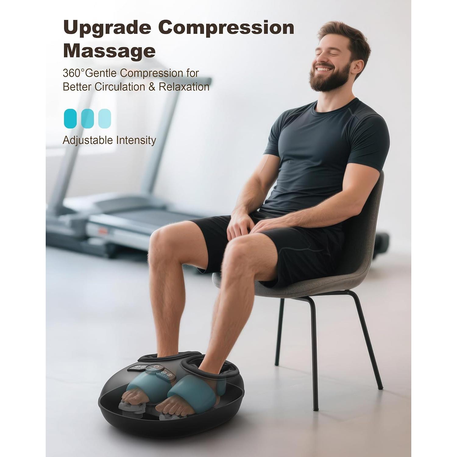 Masajeador de pies Shiatsu Beleduc con calor y compresión