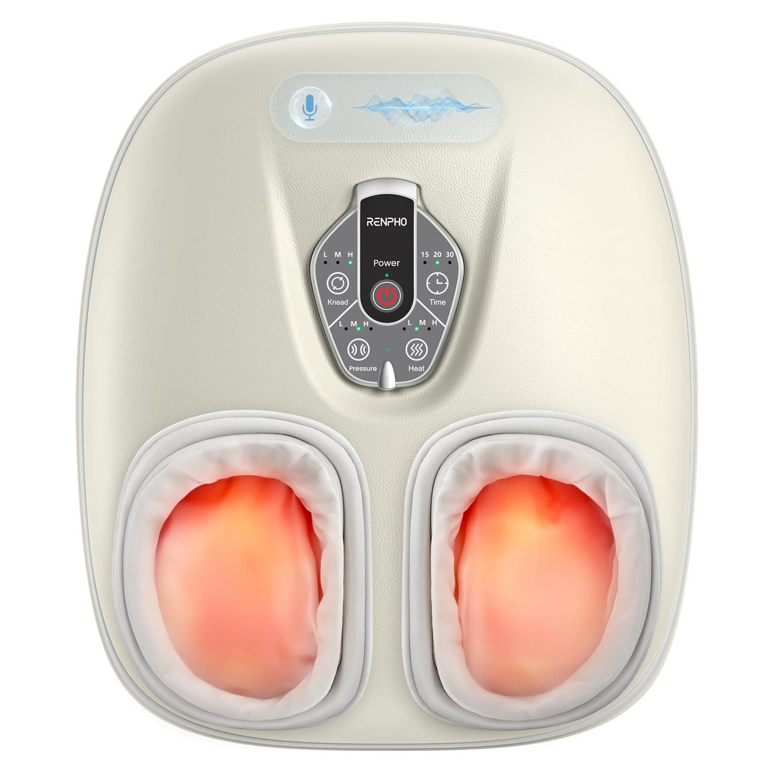 Masajeador de Pies RENPHO Shiatsu con Calor Control Voz 2025