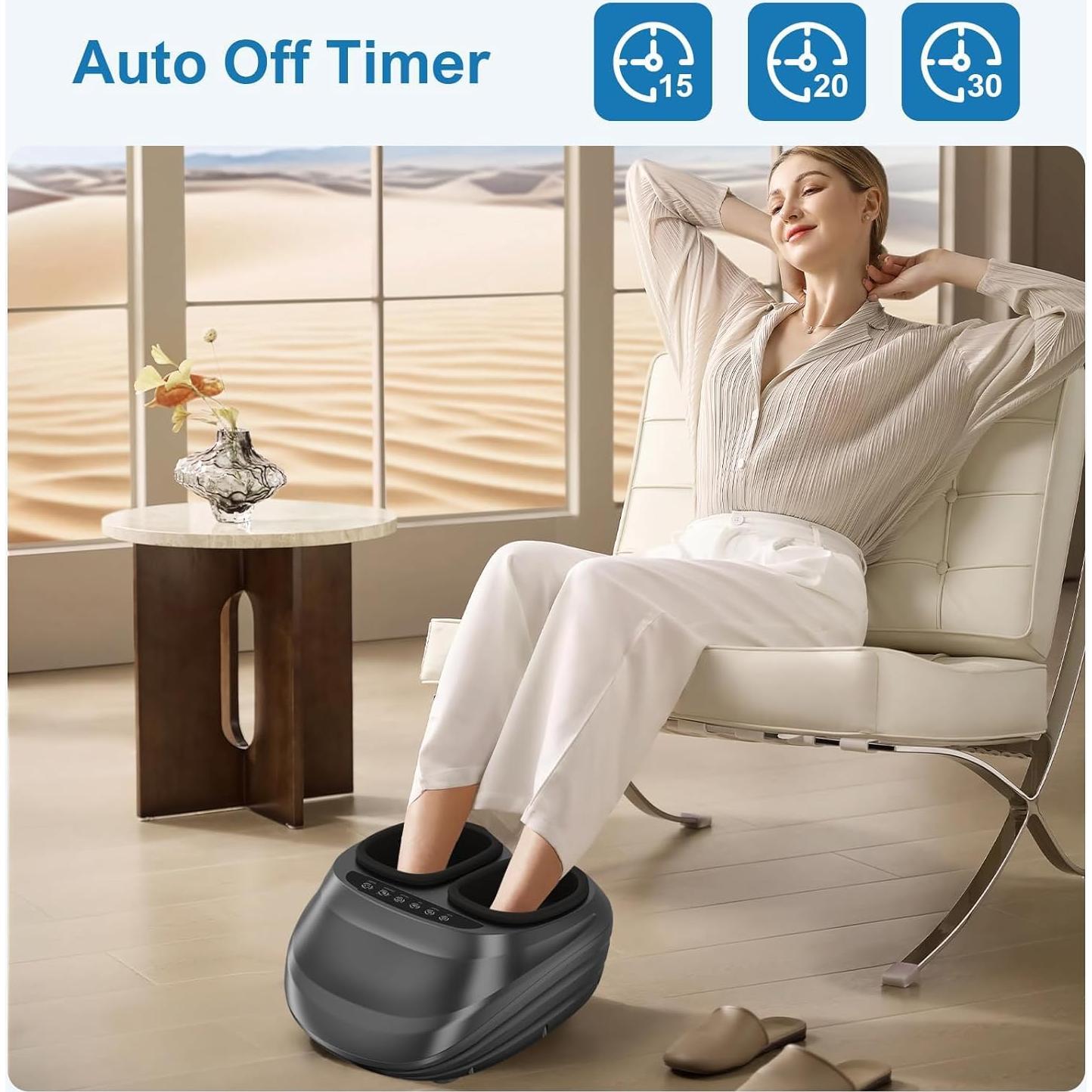 Masajeador de Pies Shiatsu WERTYI con Calor y Control Remoto